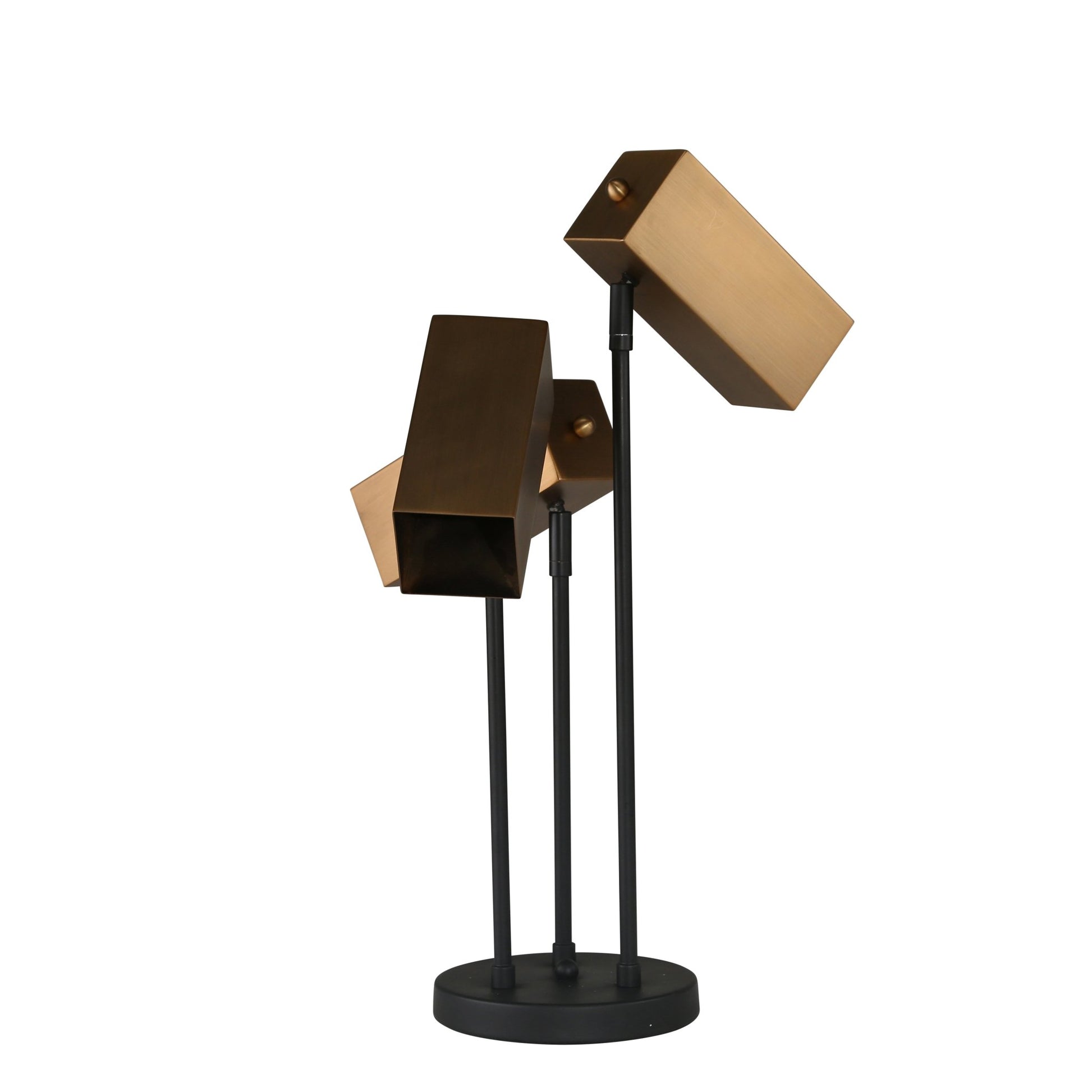 METAL 3-HEAD DESK LAMP 22",BRONZE Office Lamps| Sagebrook Home