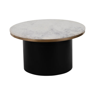 METAL, 30" CYLINDER COFFEE TABLE, BLACK - Al Rugaib Furniture
