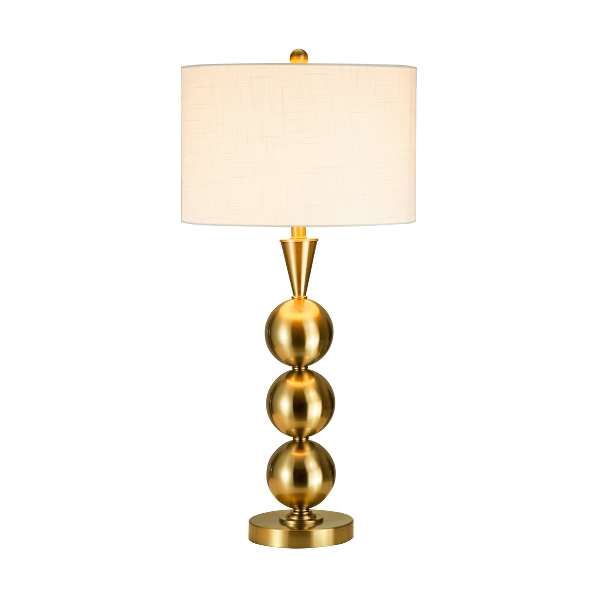 METAL 33" TRIPLE BALL TABLE LAMP, GOLD Table Lamps| Sagebrook Home