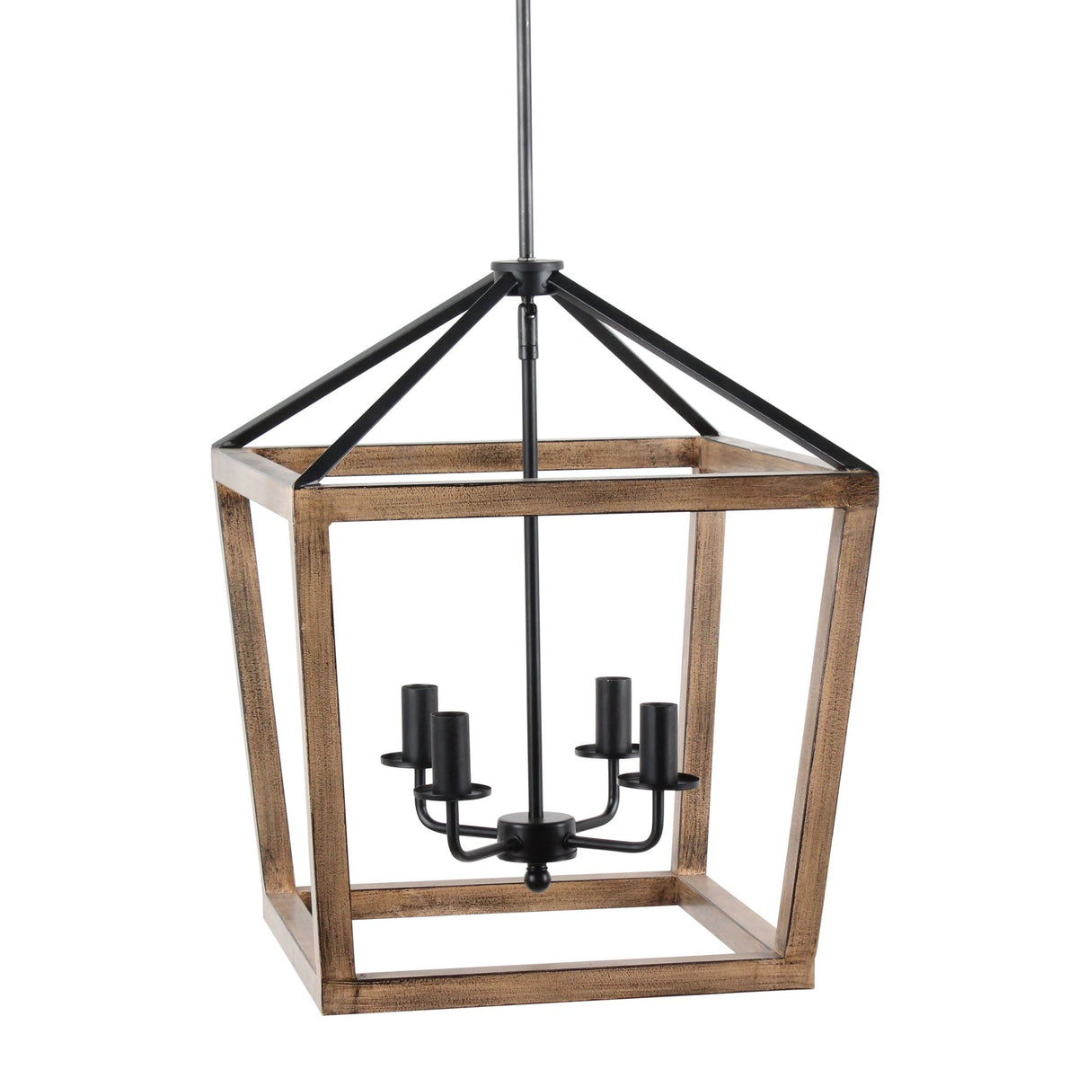 METAL 4 LIGHT CHANDELIER, LT BROWN chandeliers| Sagebrook Home