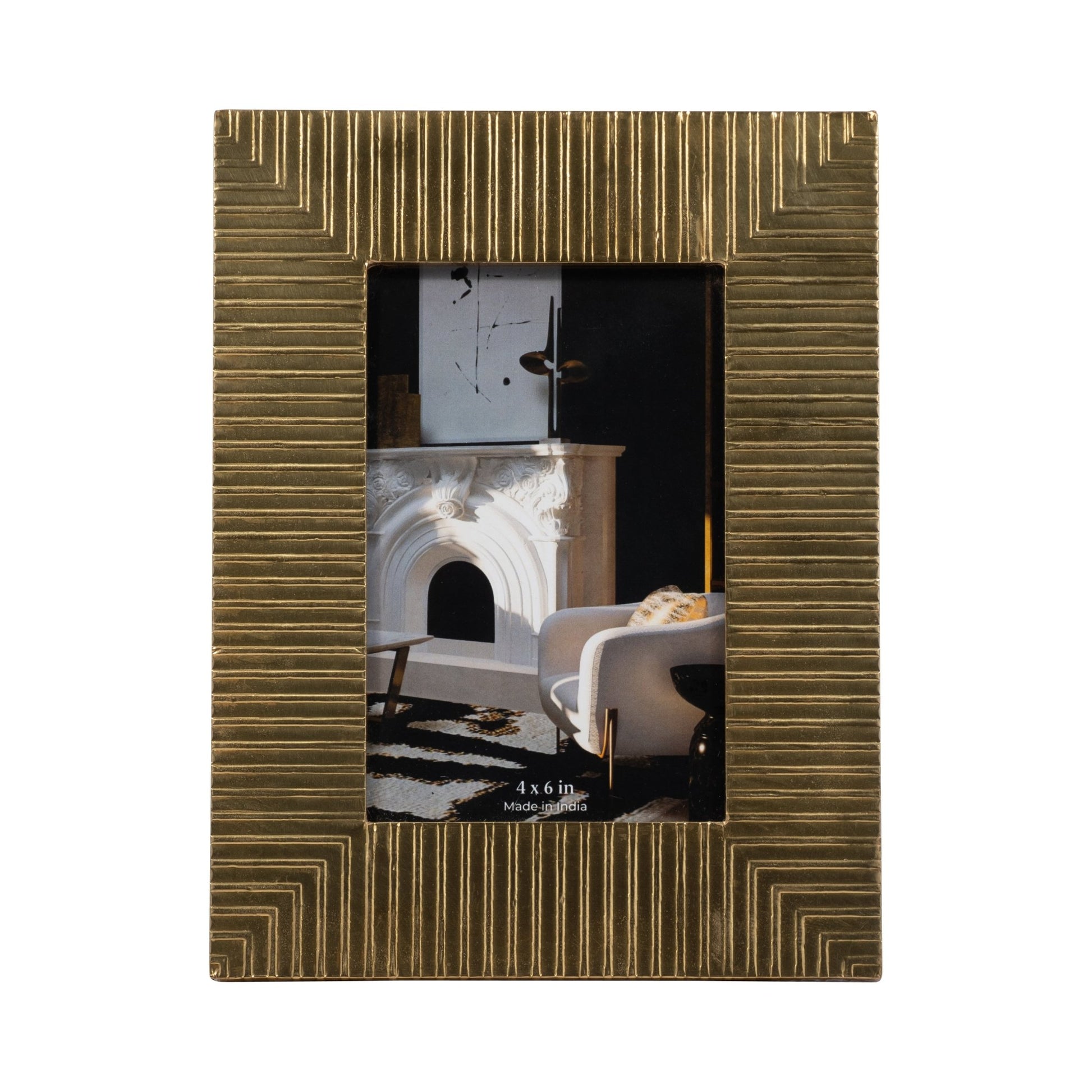 METAL, 4X6 5TH AVE PHOTO FRAME, GOLD Photo Frames| Sagebrook Home