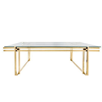 METAL 55" COFFEE TABLE, GOLD - Al Rugaib Furniture