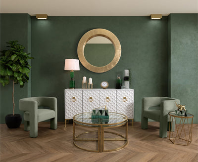 METAL, 6" CANDLEHOLDER WITH SPIKE LEGS, GOLD - Al Rugaib Furniture