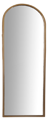 METAL, 65"H, ARCHED MIRROR, GOLD - Al Rugaib Furniture