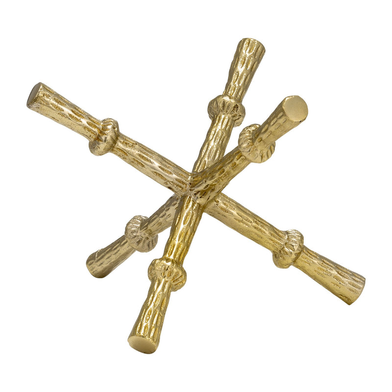 METAL, 6"H JACK ORB, GOLD - Al Rugaib Furniture