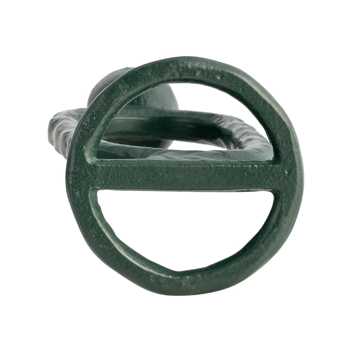 METAL, 7" OPEN OVAL TAPER CANDLEHOLDER, DARK GREEN Candle Holders| Sagebrook Home