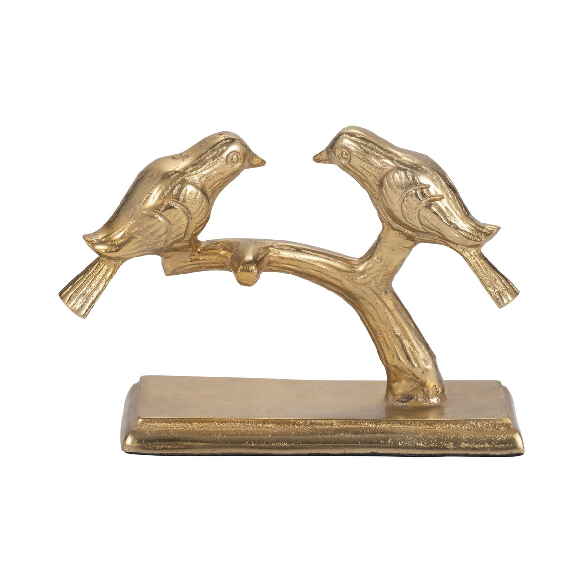 Metal, 8" Perched Birds, Gold Table Decors| Sagebrook Home