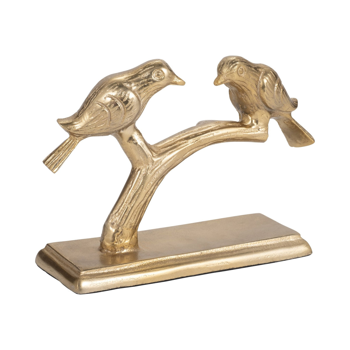 Metal, 8" Perched Birds, Gold Table Decors| Sagebrook Home