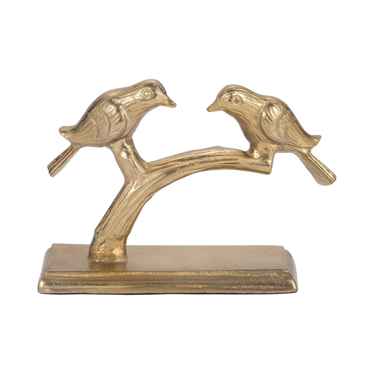 Metal, 8" Perched Birds, Gold Table Decors| Sagebrook Home