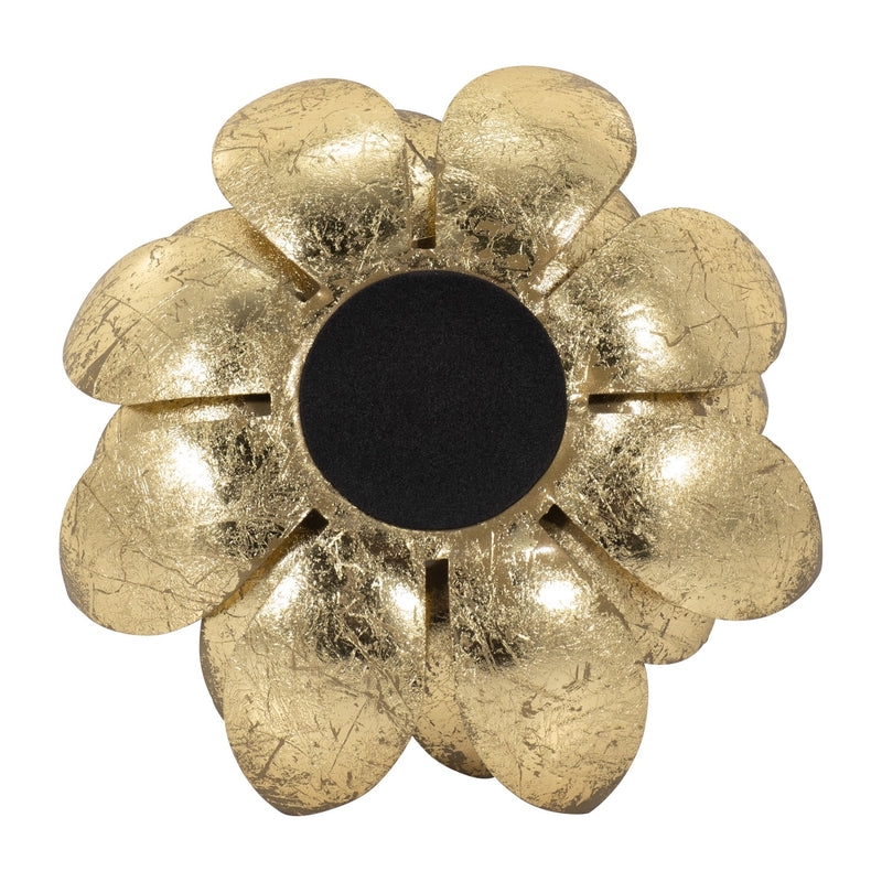 METAL, 8"D LOTUS VOTIVE HOLDER, GOLD - Al Rugaib Furniture