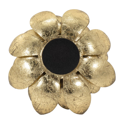 METAL, 8"D LOTUS VOTIVE HOLDER, GOLD - Al Rugaib Furniture