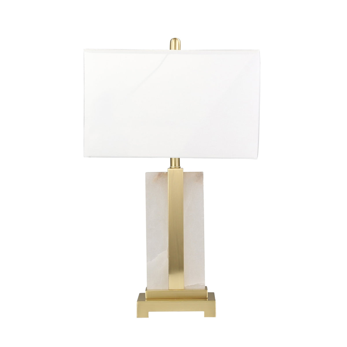 METAL /ALABASTER TABLE LAMP28", WHITE Table Lamps| Sagebrook Home