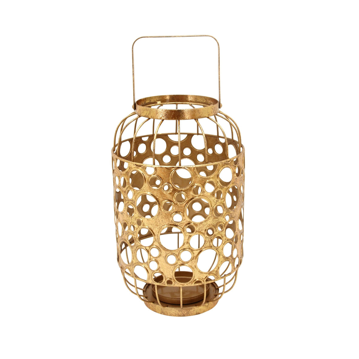 Metal Candle Lantern, Gold Candle Holders| Sagebrook Home