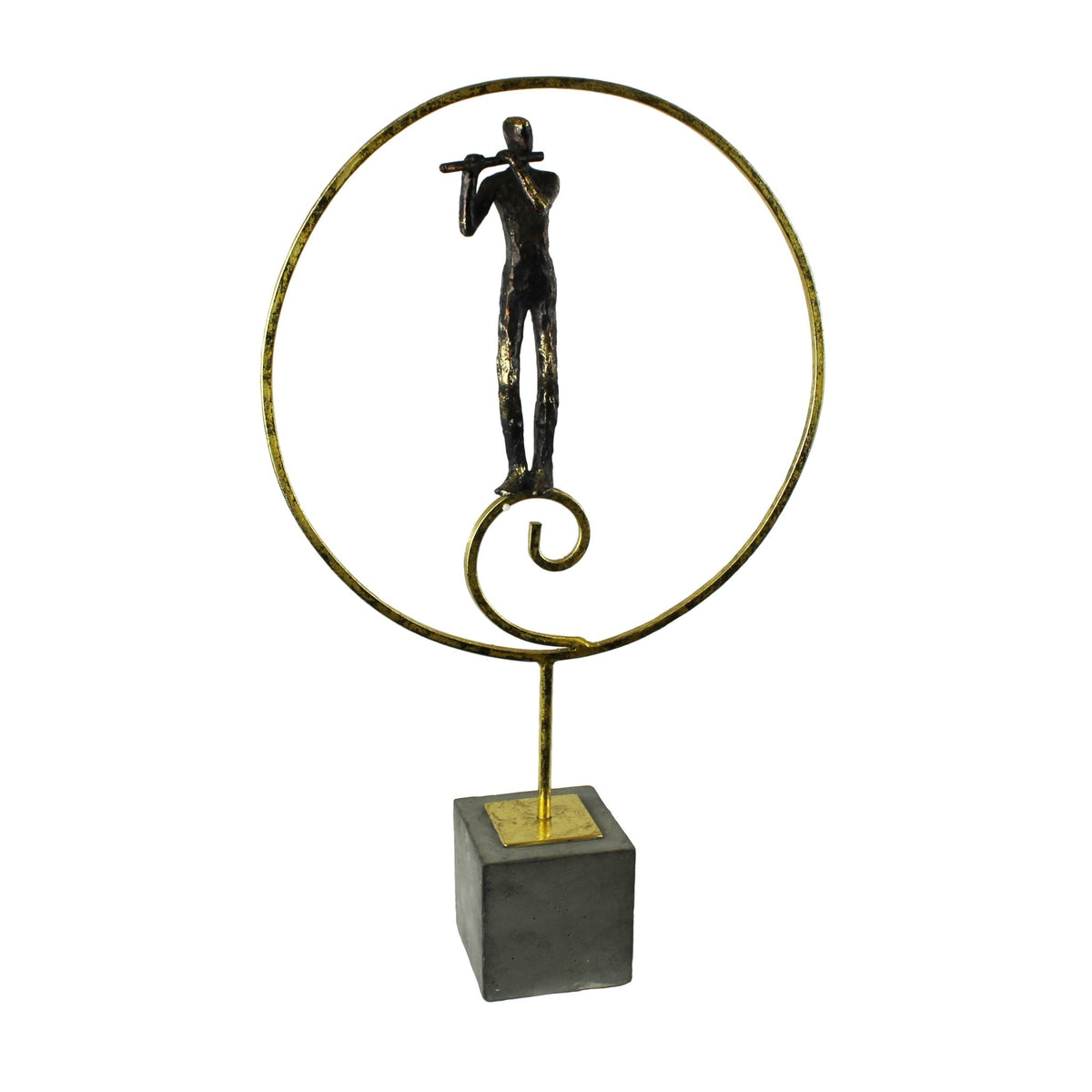METAL FLUTE PLAYER Table Decors| Sagebrook Home