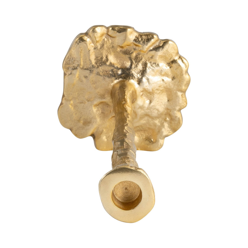 METAL, FORGED TAPER CANDLEHOLDER, GOLD - Al Rugaib Furniture