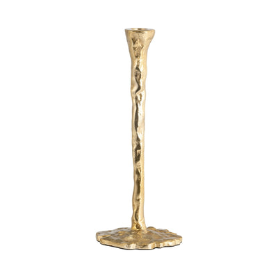 METAL, FORGED TAPER CANDLEHOLDER, GOLD - Al Rugaib Furniture