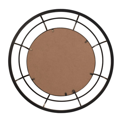 METAL FRAME 28" WALL MIRROR ,GOLD - WB - Al Rugaib Furniture