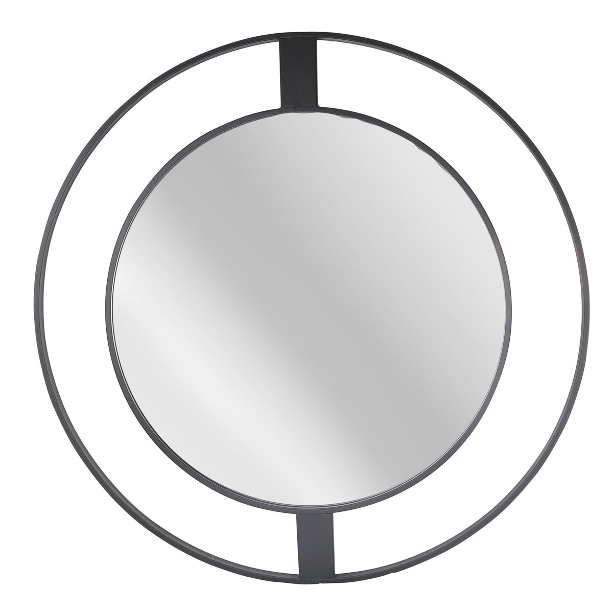 METAL FRAME 36" WALL MIRROR, BLACK WB Mirrors| Sagebrook Home