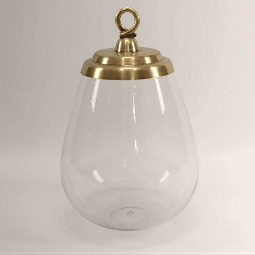 Metal & Glass Jar - Large Vases and Jars| Roots Furniture