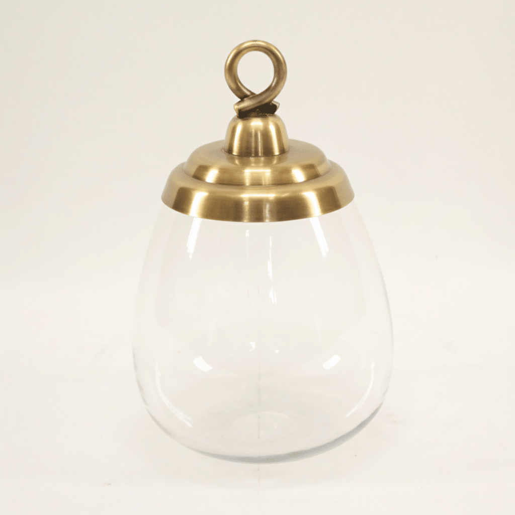Metal & Glass Jar - Small Vases and Jars| Roots Furniture