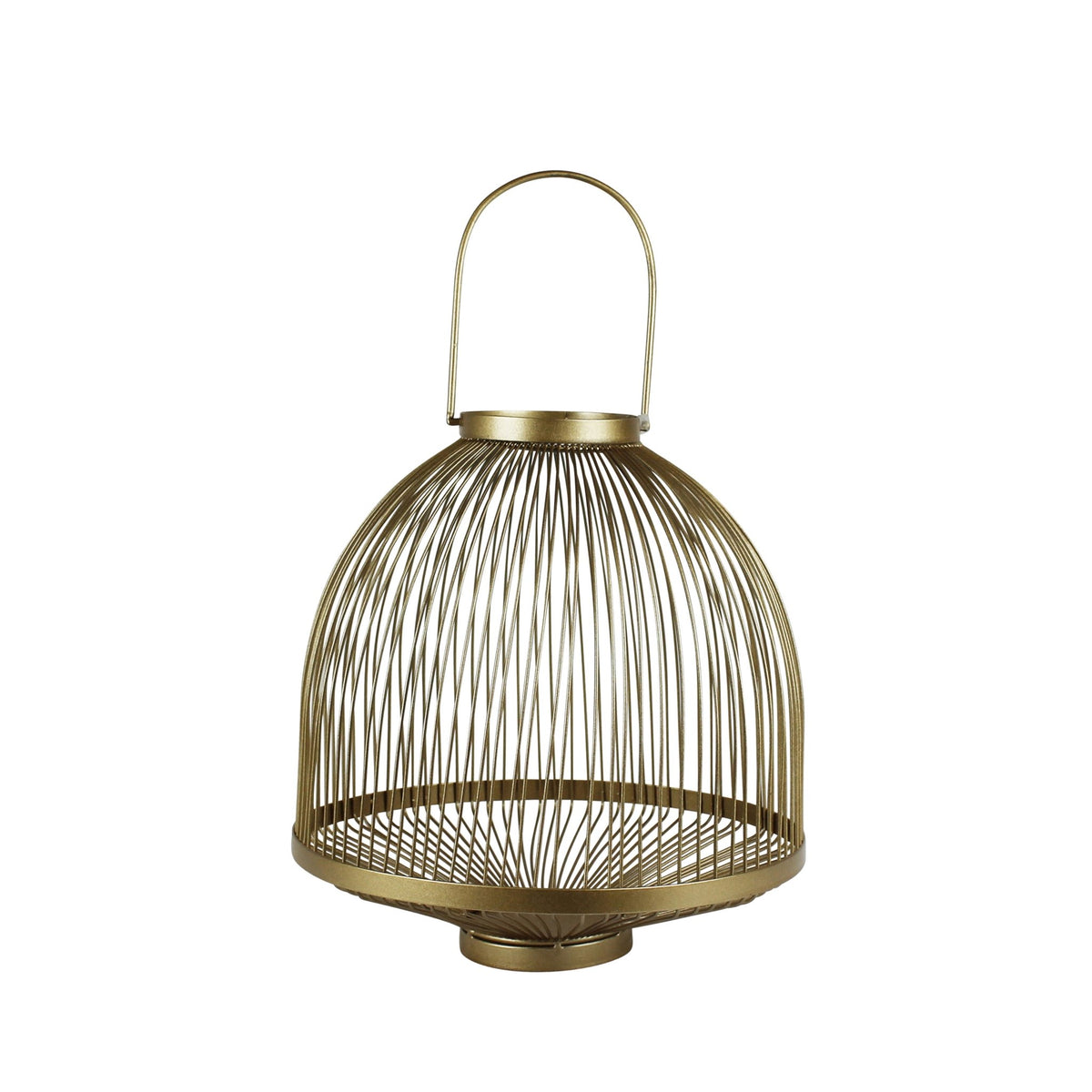Metal Handled Candle Lantern, Gold Candle Holders| Sagebrook Home