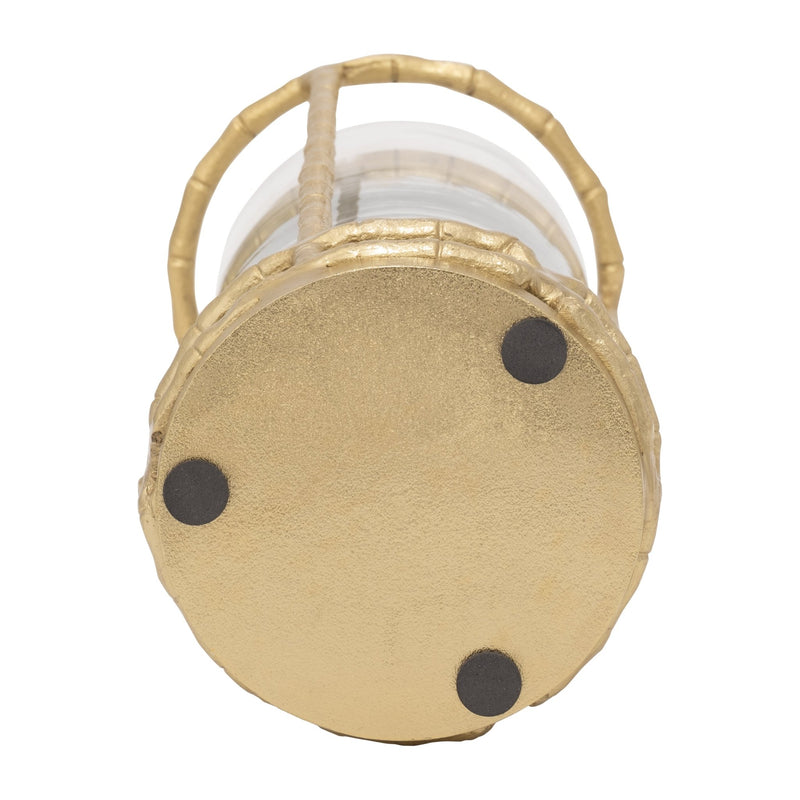 METAL, HURRICANE HOLDER, GOLD - Al Rugaib Furniture