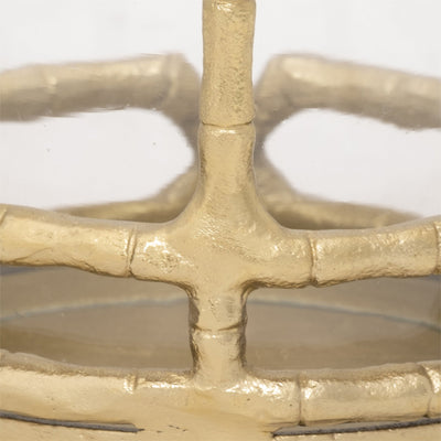 METAL, HURRICANE HOLDER, GOLD - Al Rugaib Furniture