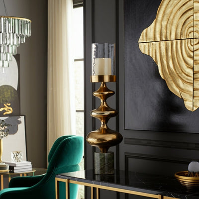 METAL, HURRICANE SPHERE, DARK GOLD, KD - Al Rugaib Furniture