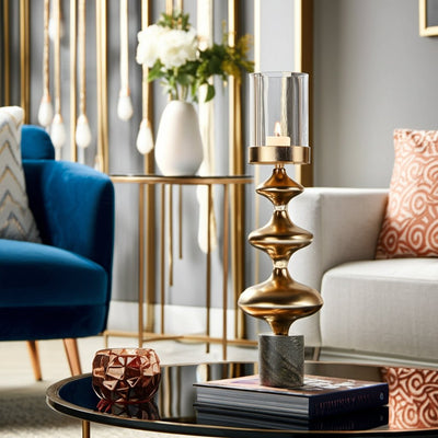 METAL, HURRICANE SPHERE, DARK GOLD, KD - Al Rugaib Furniture