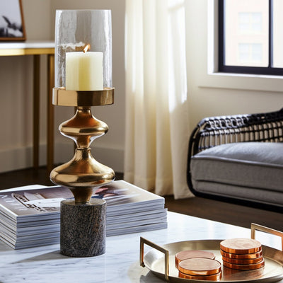 METAL, HURRICANE SPHERE, DARK GOLD, KD - Al Rugaib Furniture