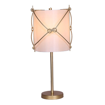 METAL KNOT TABLE LAMP, GOLD LEAF - Al Rugaib Furniture