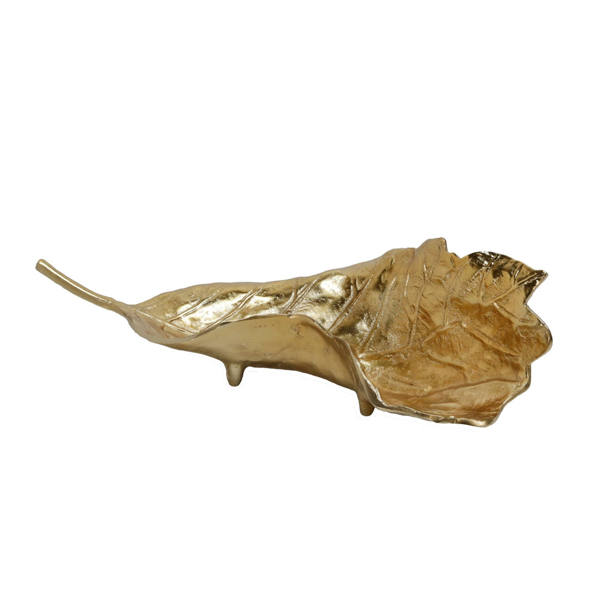 Metal Leaf Platter Tray Bowl| Sagebrook Home