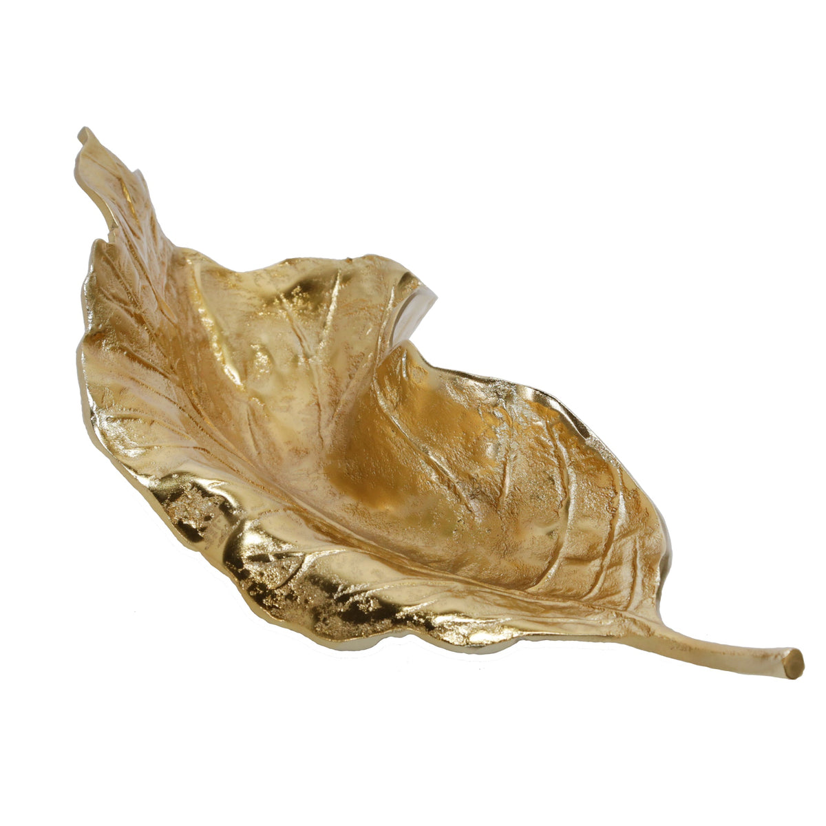 Metal Leaf Platter Tray Bowl| Sagebrook Home