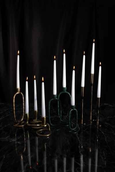 Metal Michael Taper Candle Holder - Al Rugaib Furniture