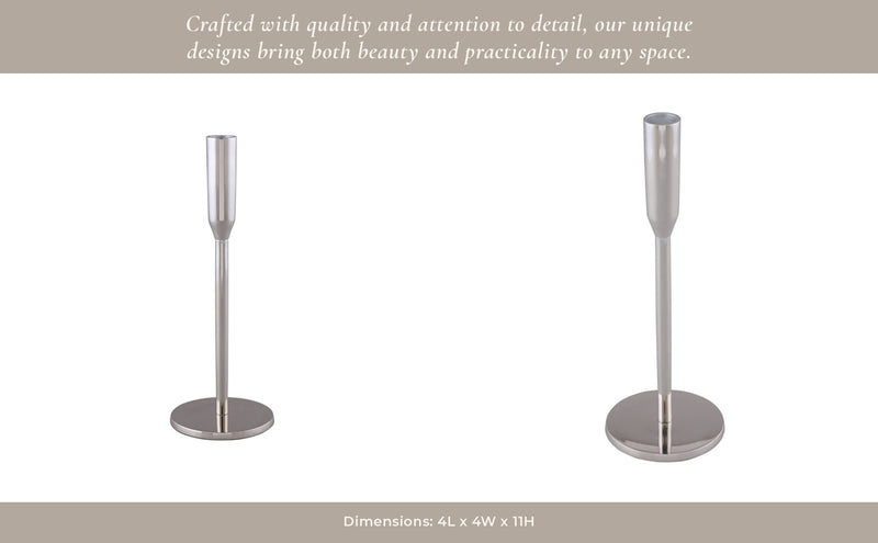 Metal Michael Taper Candle Holder - Al Rugaib Furniture