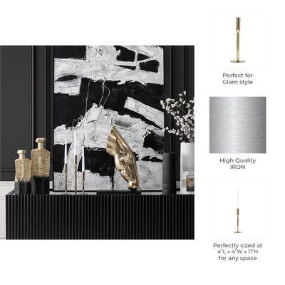 Metal Michael Taper Candle Holder - Al Rugaib Furniture