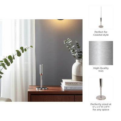 Metal Michael Taper Candle Holder - Al Rugaib Furniture