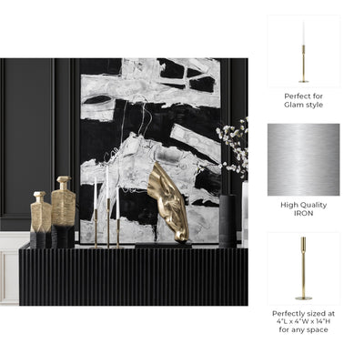 Metal Michael Taper Candle Holder - Al Rugaib Furniture