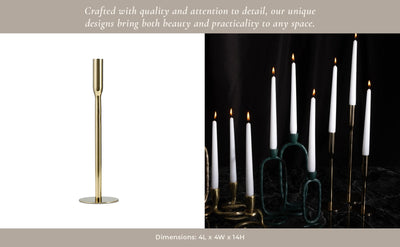 Metal Michael Taper Candle Holder - Al Rugaib Furniture