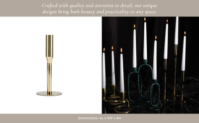 Metal Michael Taper Candle Holder - Al Rugaib Furniture