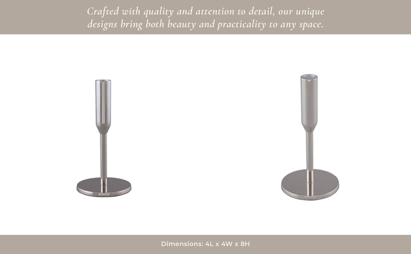 Metal Michael Taper Candle Holder - Al Rugaib Furniture