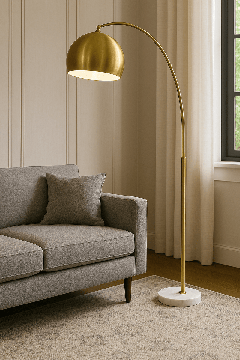 METAL ROUND TASK FLOOR LAMP - Al Rugaib Furniture