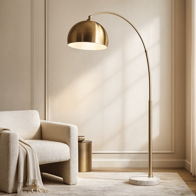 METAL ROUND TASK FLOOR LAMP - Al Rugaib Furniture