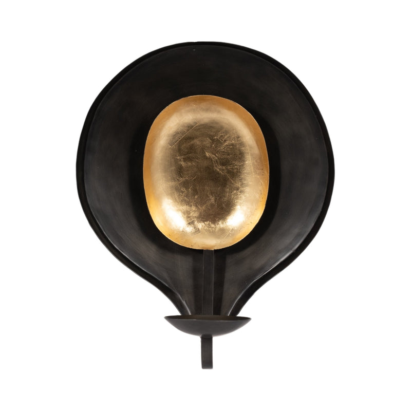 METAL, ROUND VOTIVE HOLDER, BLACK/GOLD - Al Rugaib Furniture