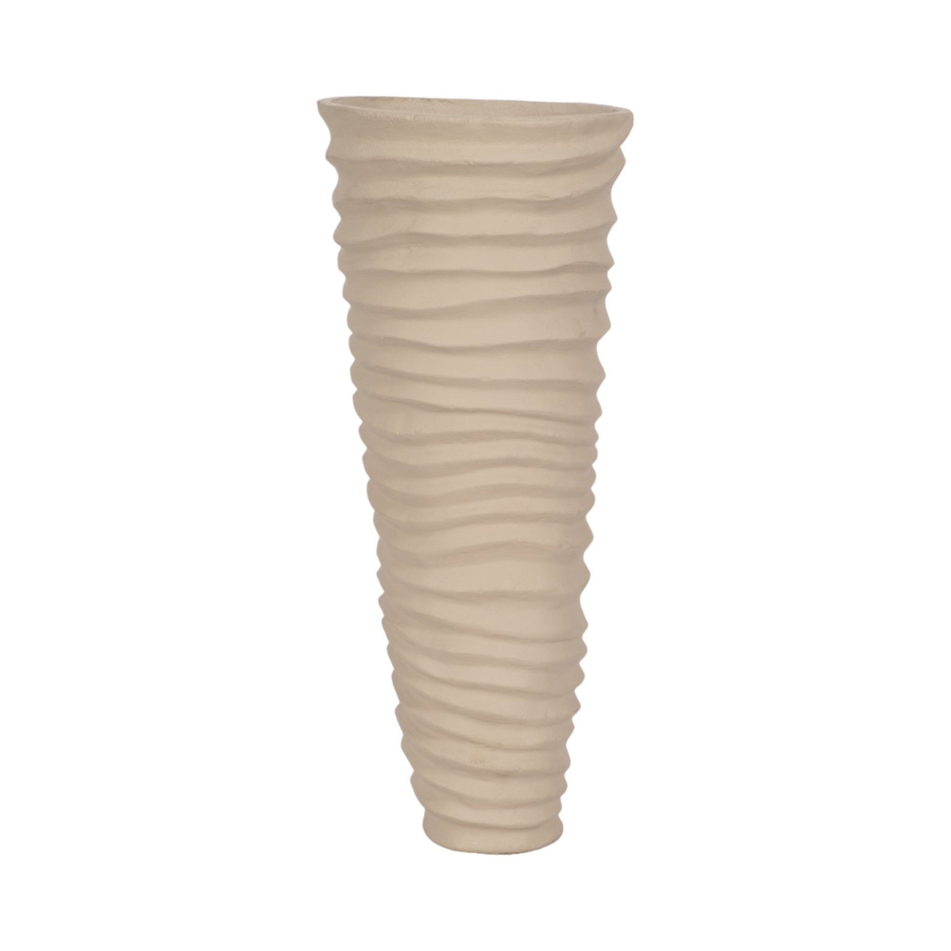 METAL, RUGGED VASE, IVORY/NICKEL Vases and Jars| Sagebrook Home