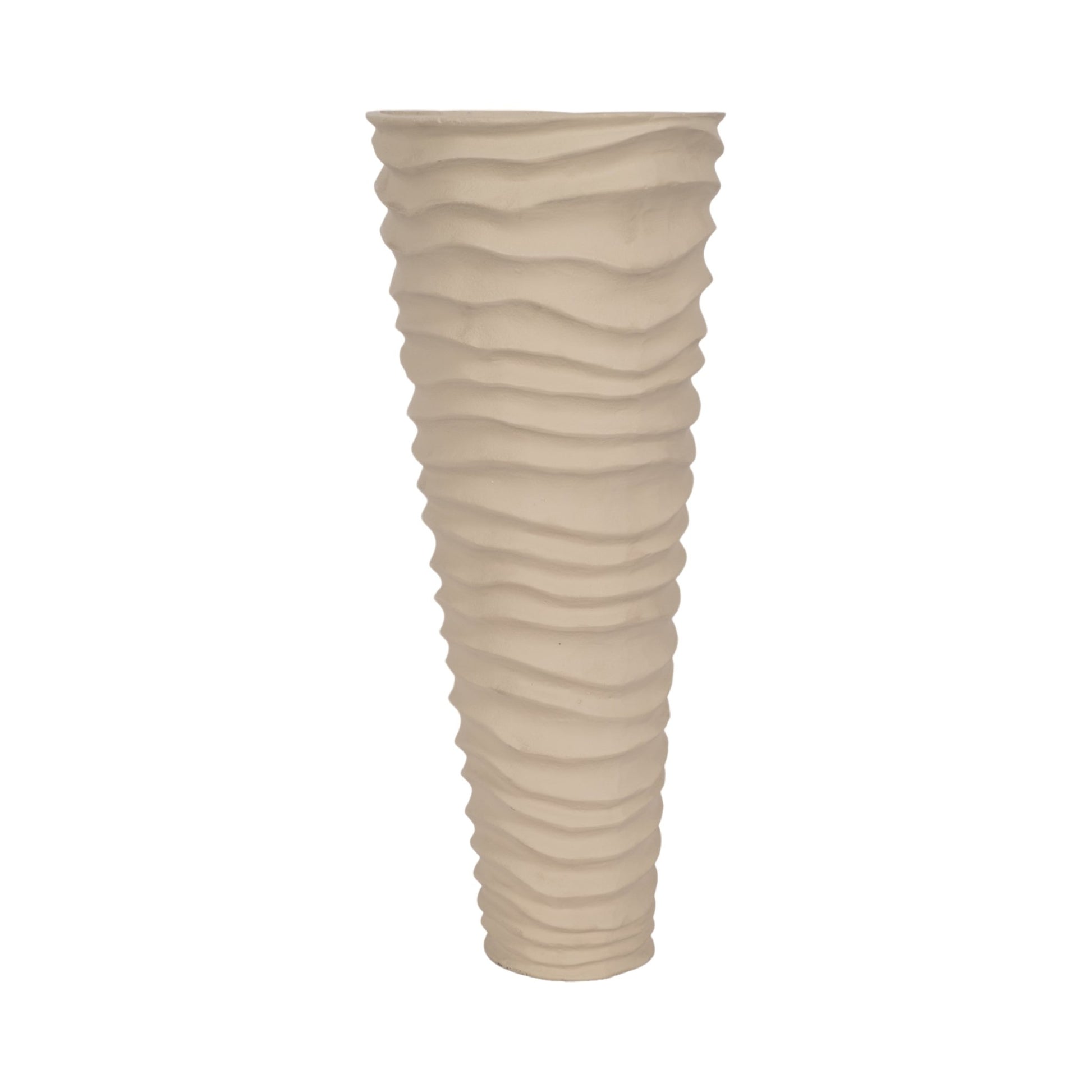 METAL, RUGGED VASE, IVORY/NICKEL Vases and Jars| Sagebrook Home