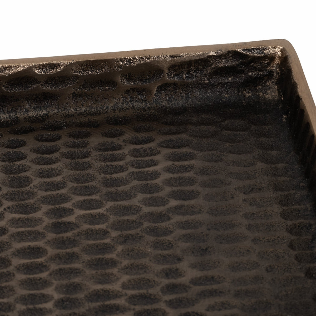 Metal, S/2 15/18" Relica Hammered Trays Table Decors| Sagebrook Home