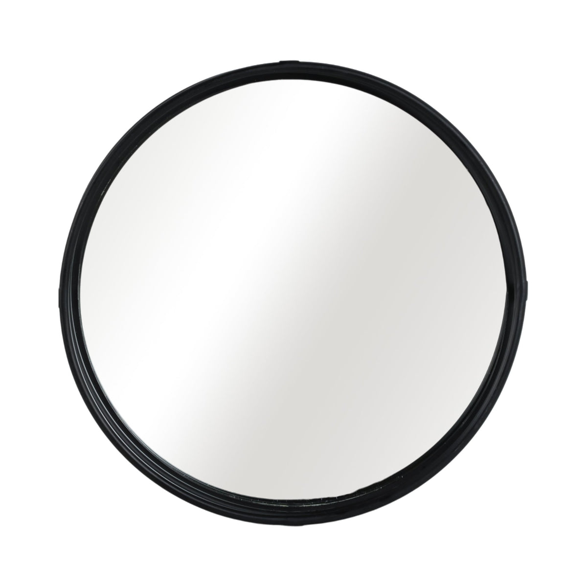 METAL, S/3 14/16/18" ROUND MIRRORED TRAYS, BLACK Tray| Sagebrook Home