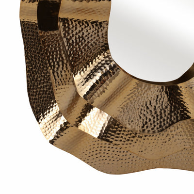 Metal, S/3 17/21/25" Sarasota Gold Mirrors - Al Rugaib Furniture