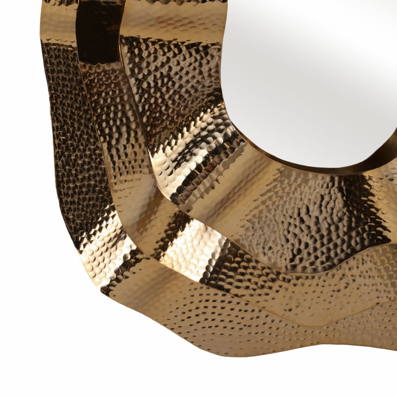 Metal, S/3 17/21/25" Sarasota Gold Mirrors - Al Rugaib Furniture